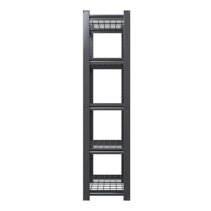 5 -Tier Heavy Duty Black Metal Utility shelving unit with Ventilated Shelves ( 35.5-in W x 15.8-in D x 72-in H )