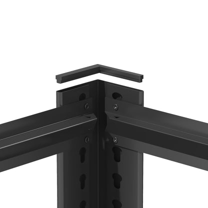 5 -Tier Heavy Duty Black Metal Utility shelving unit with Ventilated Shelves ( 35.5-in W x 15.8-in D x 72-in H )