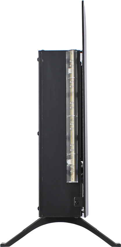 48 inch Curved Front Wall Mounted Electric Fireplace with Remote and Multi Color Flame & Emberbe